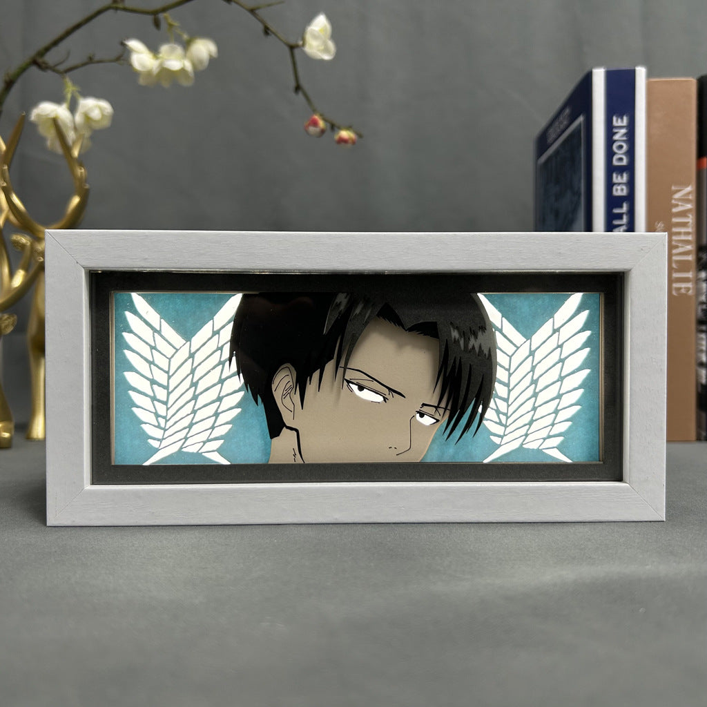 Anime Paper Cut Light - Warrior Desktop Decoration
