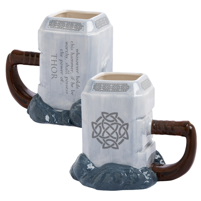 Thor's Hammer Mug - Large Capacity Anime Cup