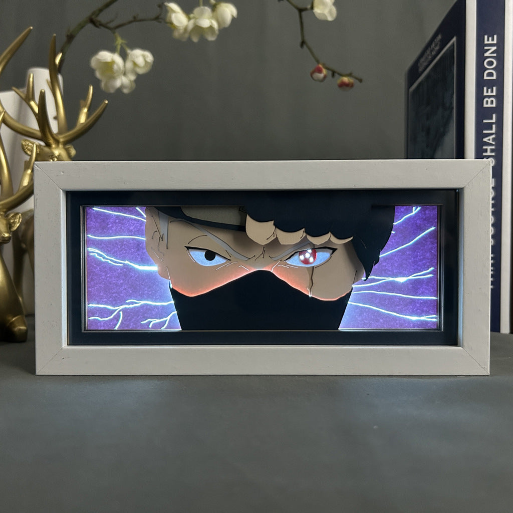 Anime Paper Cut Light - Warrior Desktop Decoration