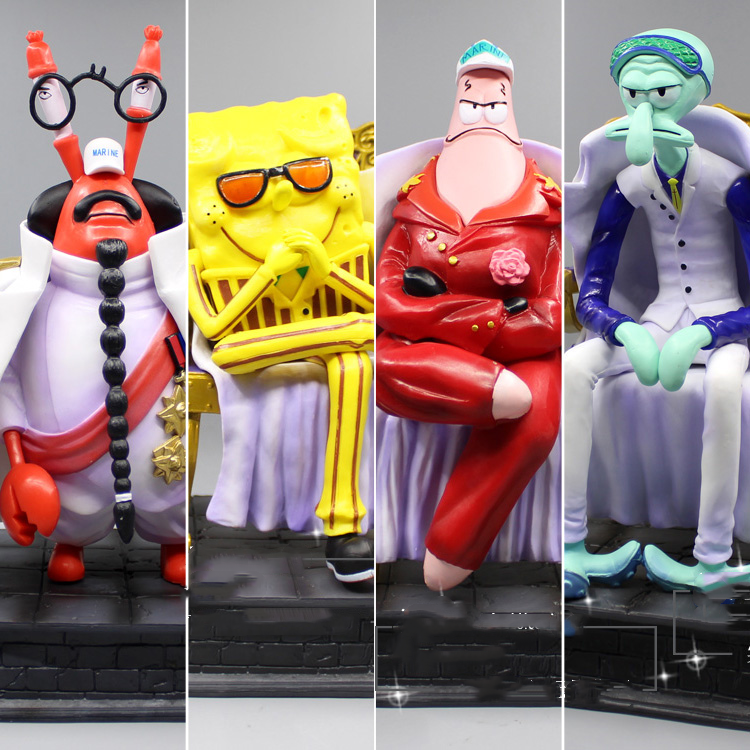 One Piece SpongeBob Anime Figure Collectible Toy