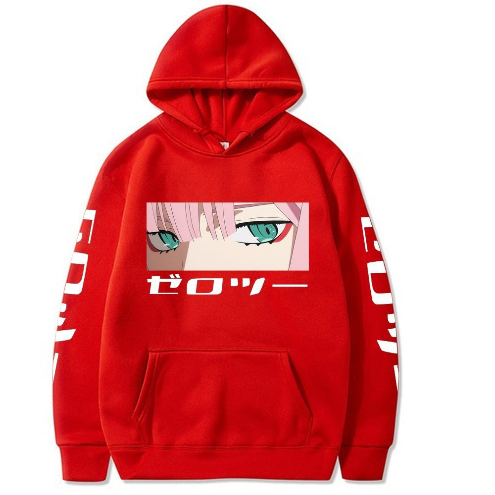 Anime Print Women's Hooded Sweatshirt