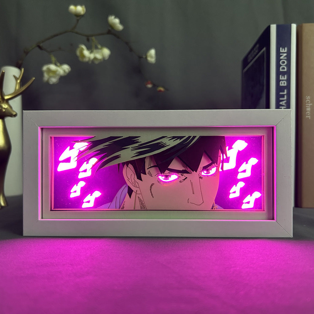 Anime Paper Cut Light - Warrior Desktop Decoration