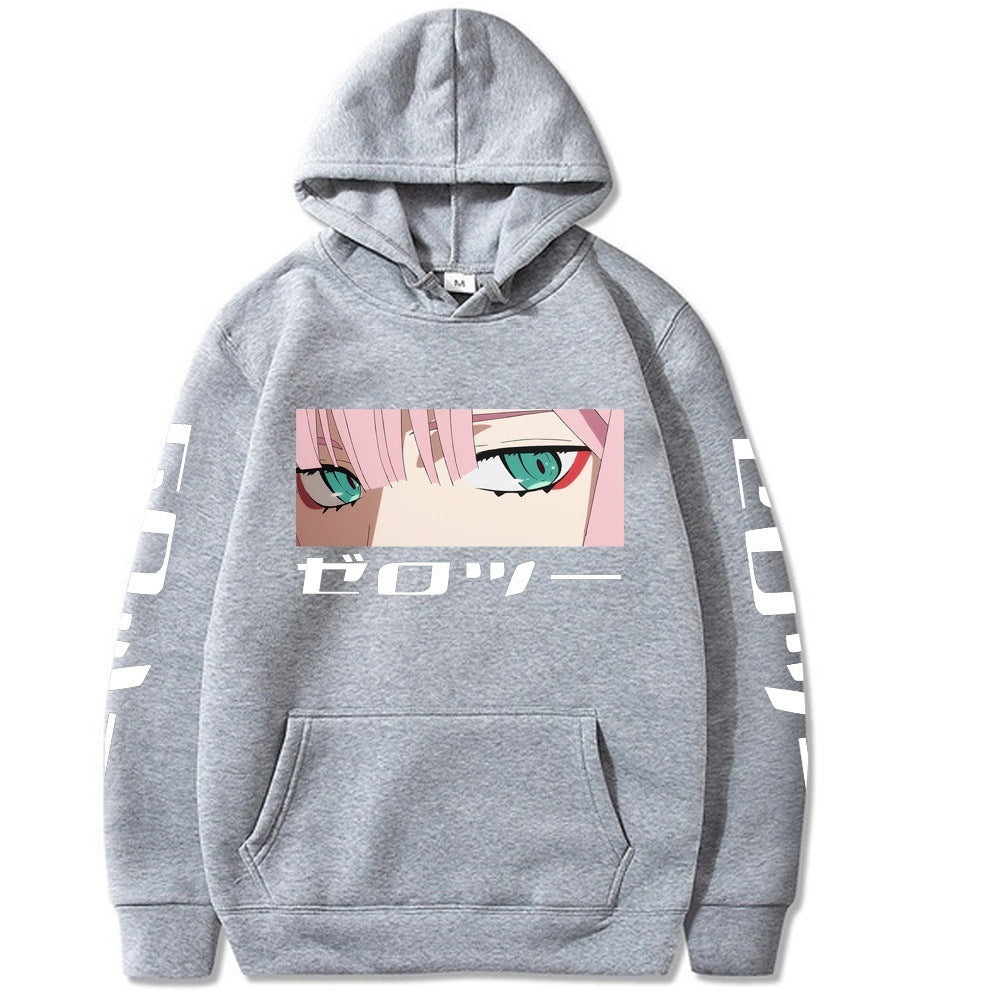 Anime Print Women's Hooded Sweatshirt