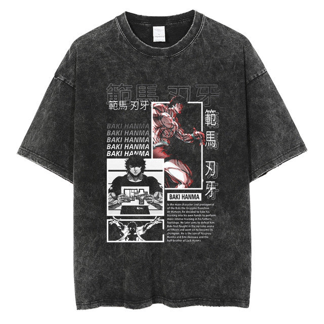 Hanma Baki The Grappler Gym Anime T-shirt for Men