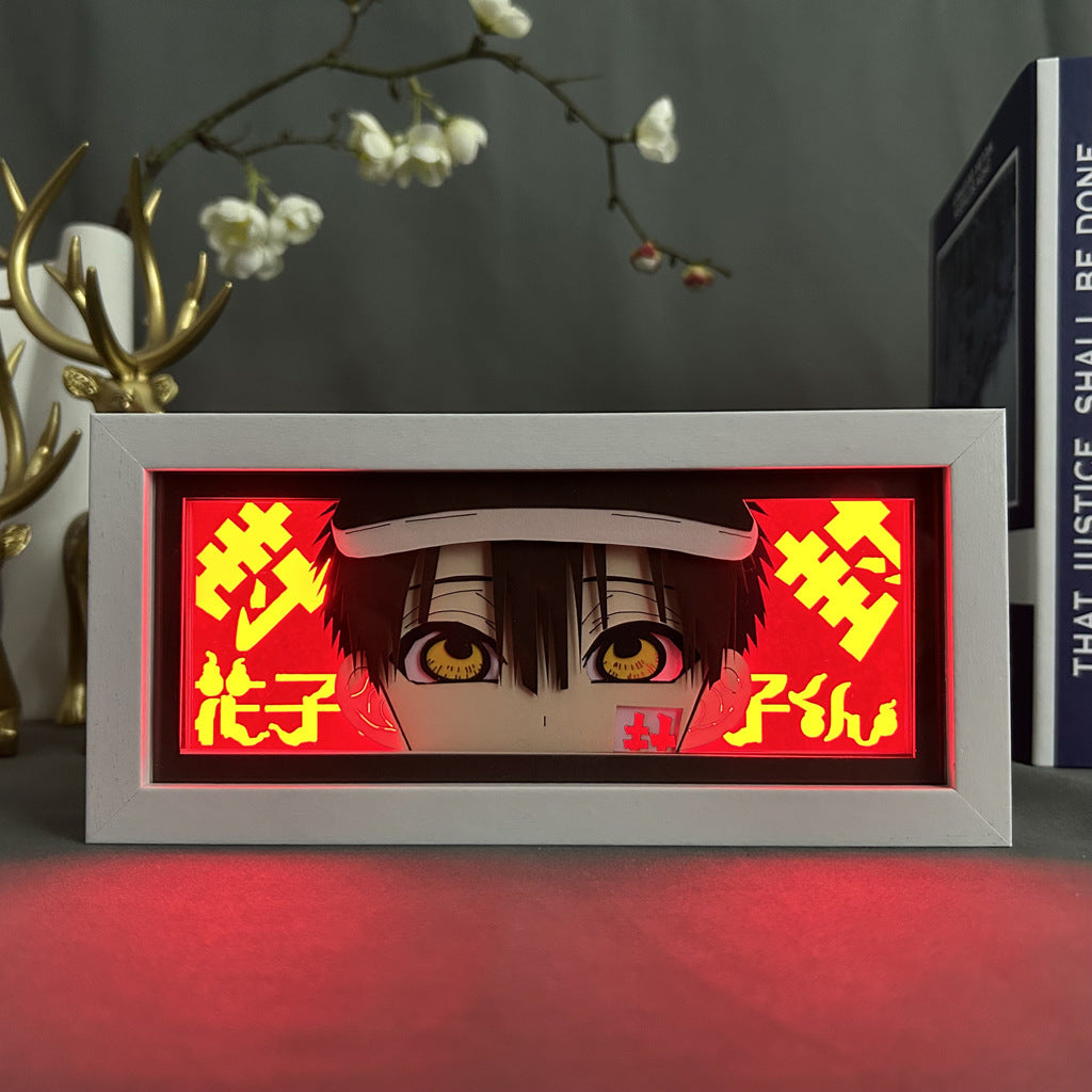 Anime Paper Cut Light - Warrior Desktop Decoration