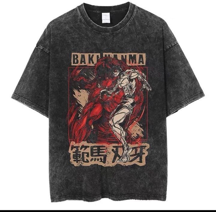 Hanma Baki The Grappler Gym Anime T-shirt for Men