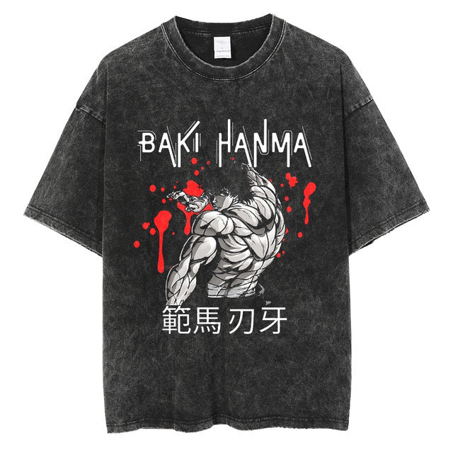 Hanma Baki The Grappler Gym Anime T-shirt for Men