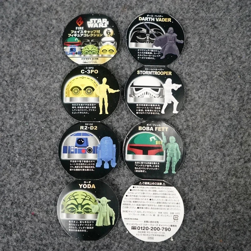 Star Wars Capsule Toy Darth Vader Imperial Stormtrooper Yoda R2-D2 C-3PO Action Figures Desktop Ornaments Collectible Toys Gifts