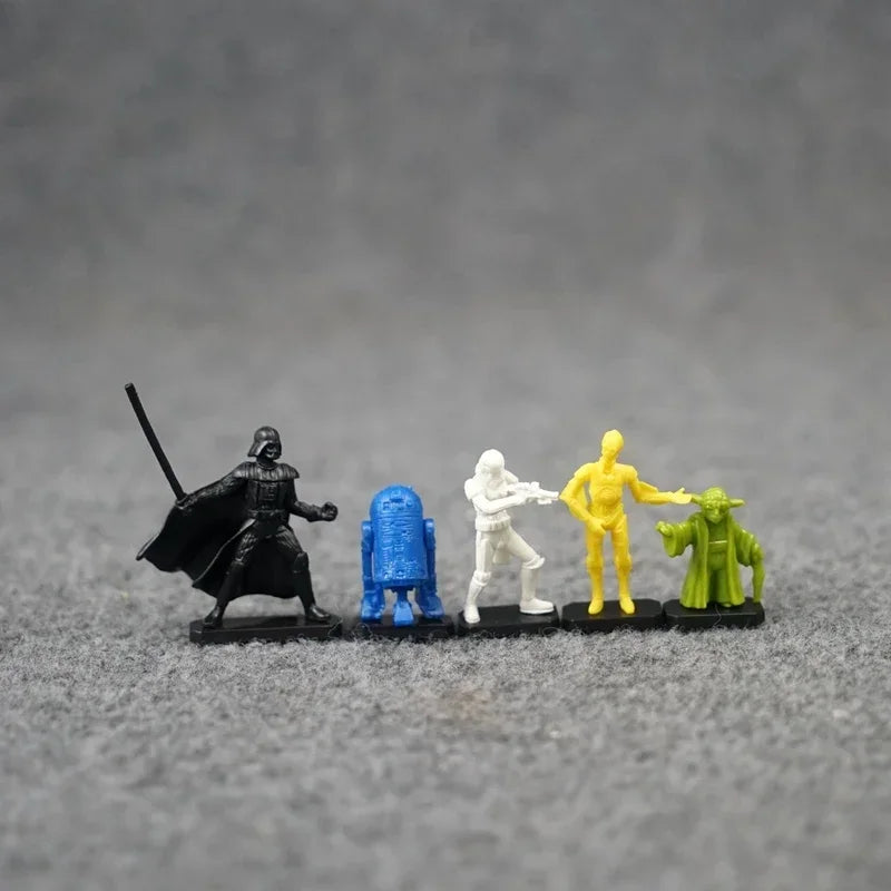 Star Wars Capsule Toy Darth Vader Imperial Stormtrooper Yoda R2-D2 C-3PO Action Figures Desktop Ornaments Collectible Toys Gifts