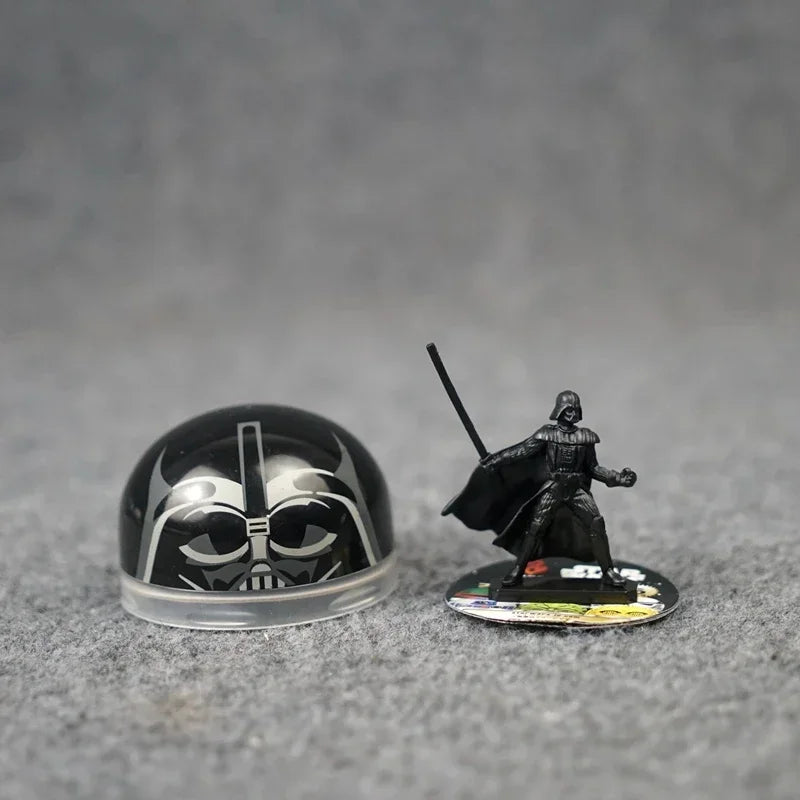 Star Wars Capsule Toy Darth Vader Imperial Stormtrooper Yoda R2-D2 C-3PO Action Figures Desktop Ornaments Collectible Toys Gifts
