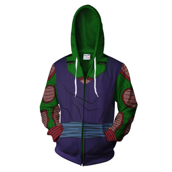 3D Anime Print Zip Hoodie with Hood (Direct from Manufacturer)