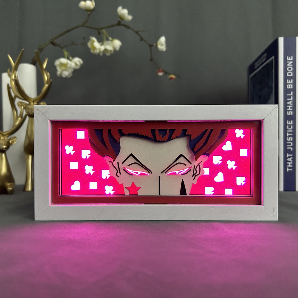 Anime Paper Cut Light - Warrior Desktop Decoration