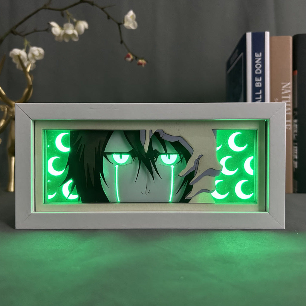 Anime Paper Cut Light - Warrior Desktop Decoration