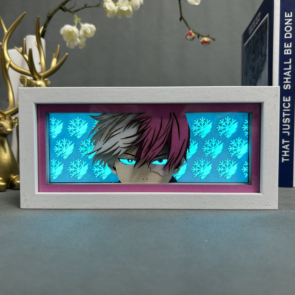 Anime Paper Cut Light - Warrior Desktop Decoration