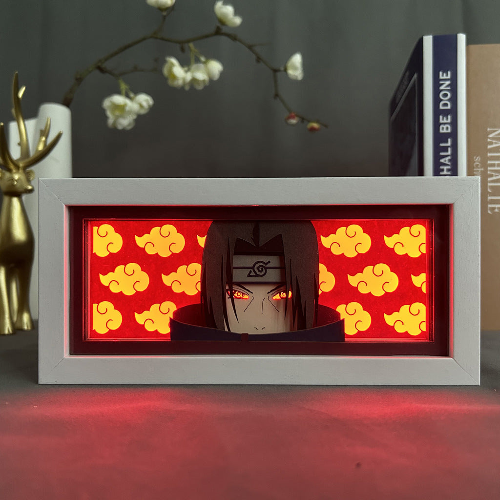 Anime Paper Cut Light - Warrior Desktop Decoration