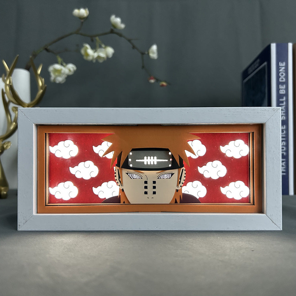 Anime Paper Cut Light - Warrior Desktop Decoration