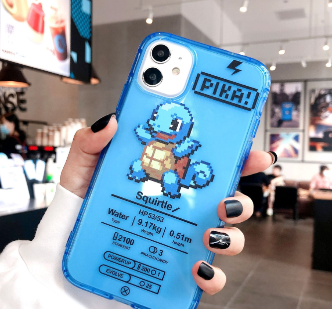 Cartoon Gengar Charmander Silicone Case for iPhone 11 Pro Max