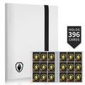 Card Binder 9 Pocket Fabmaker 396 Pockets Trading Card Binder Premium Collector Card Album for Standard Cards Side Loading Card Collection Folder for MTG TCG Game Cards Sport Cards White