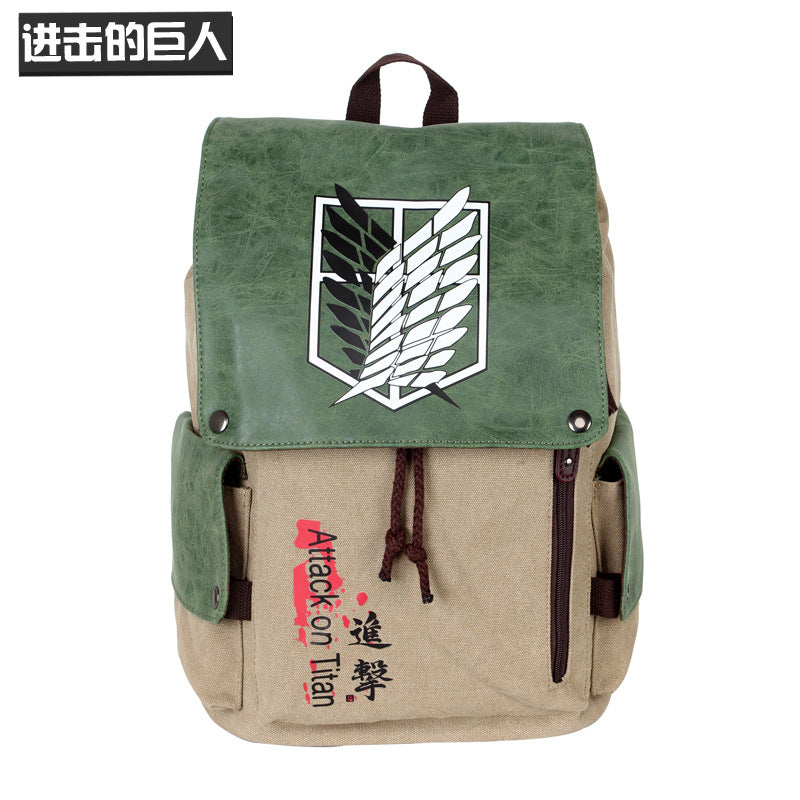 Anime Canvas Backpack - Attack on Titan, Tokyo Revengers, One Piece