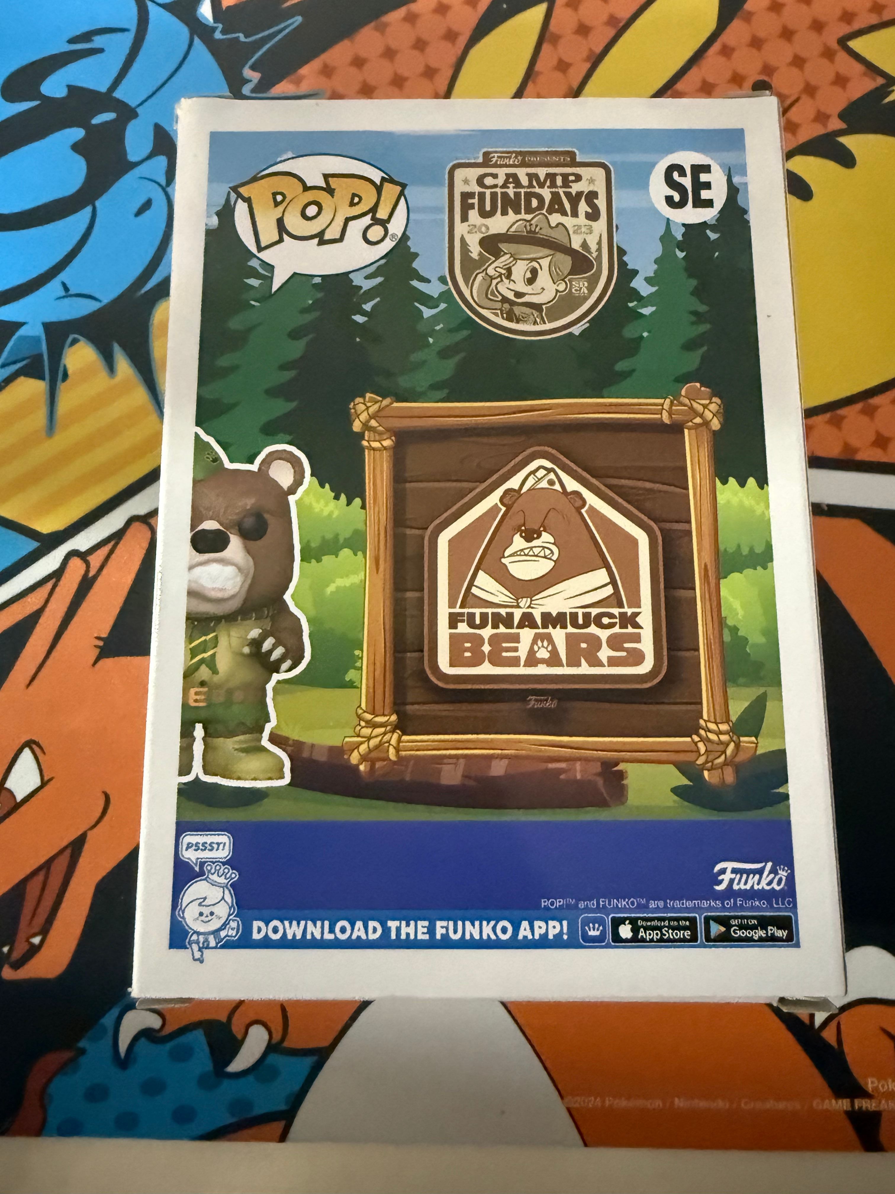 Funamuck Bears Mascot Funko Pop - Camp Fundays