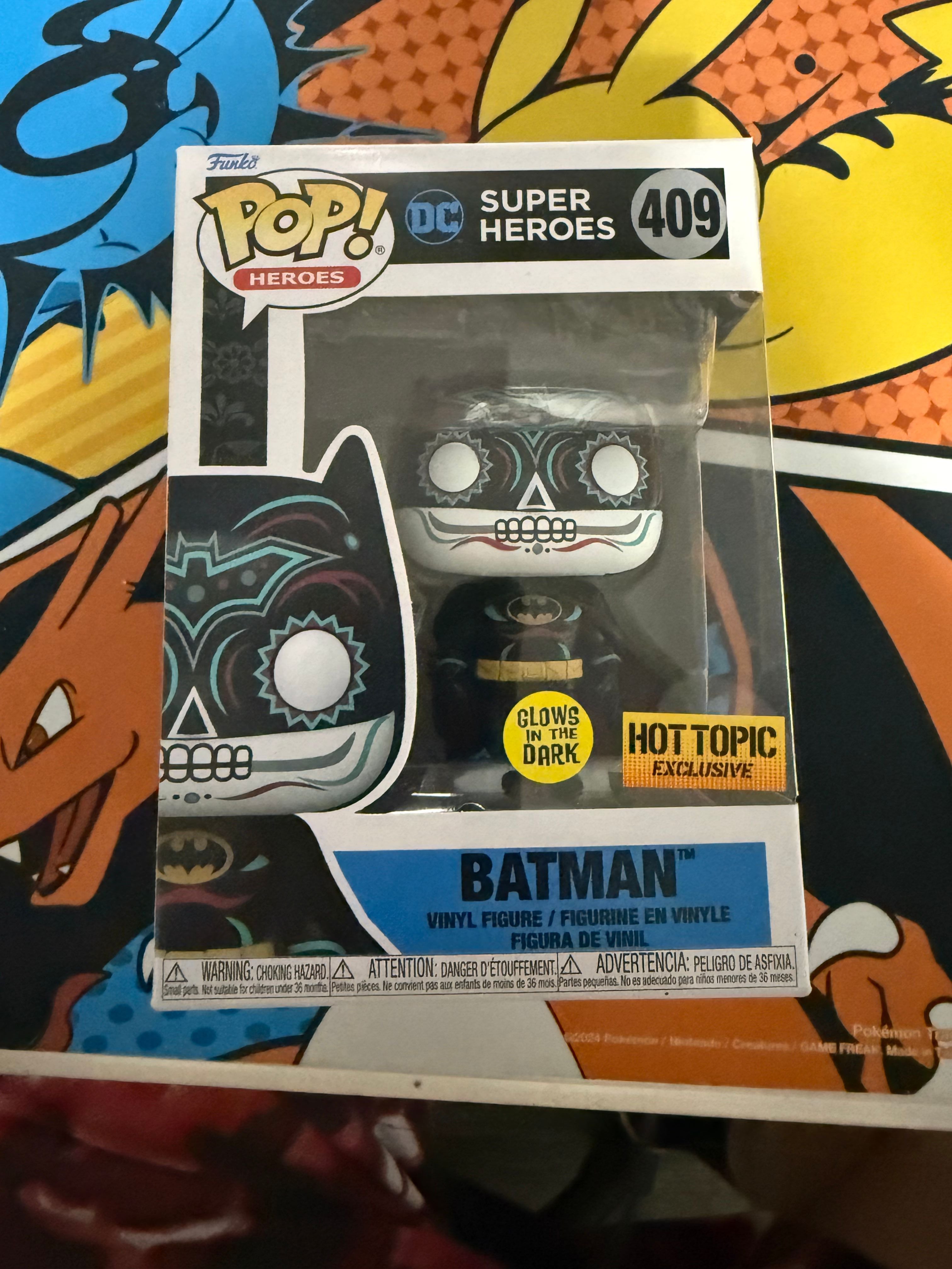 Batman Funko Pop - Dia de los Muertos GITD