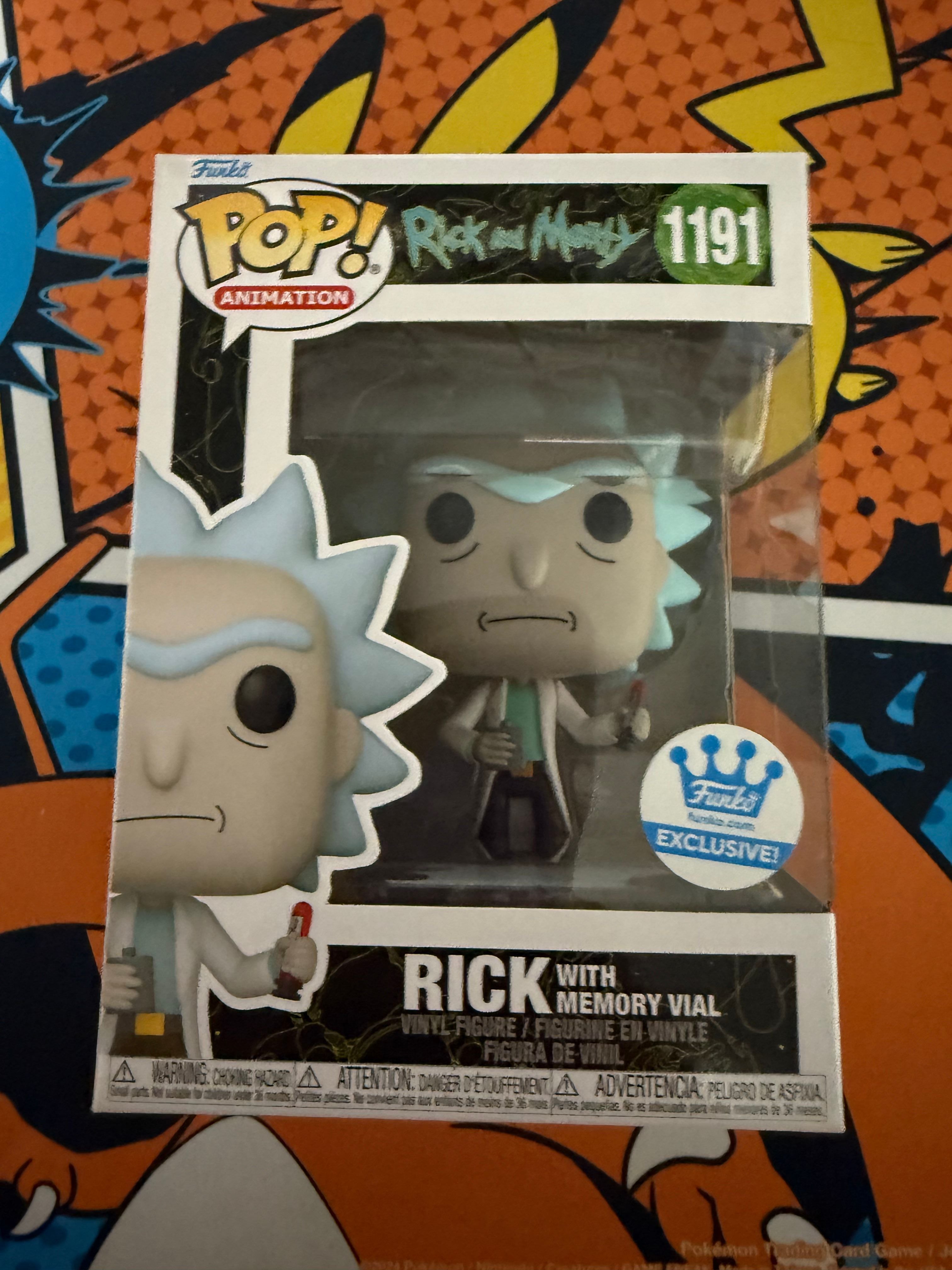 Rick with Memory Vial Funko Pop - Rick and Morty