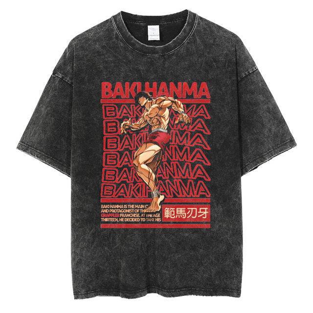 Hanma Baki The Grappler Gym Anime T-shirt for Men