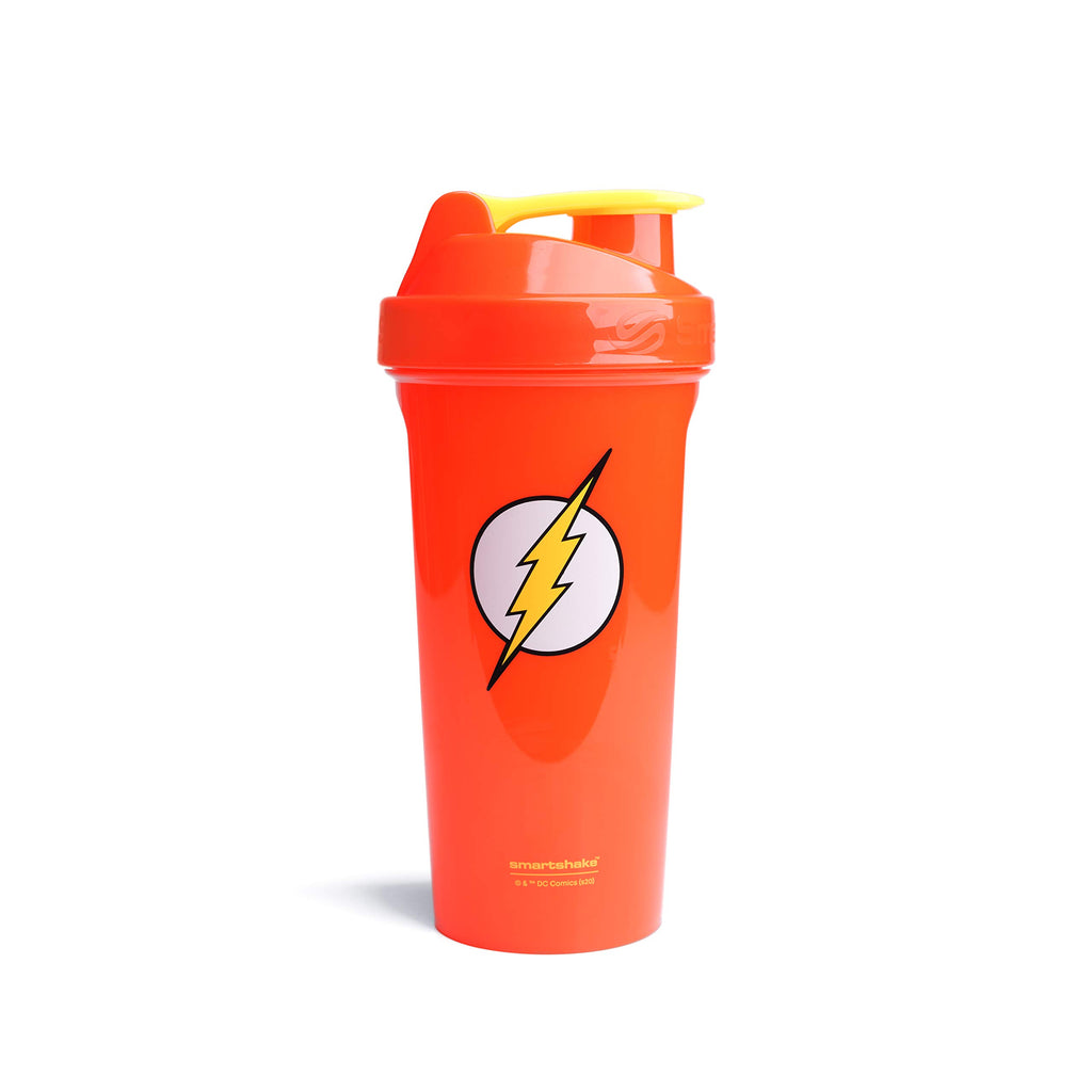 Smartshake Lite Justice League Protein Shaker Bottle 800ml – DC Comics The Flash Water Bottle Leakproof BPA Free Gym Shaker Bottle for Protein Shakes and Protein Powder The Flash for Men