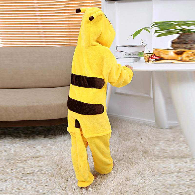 Pikachu Coral Fleece Pajamas for Kids (Unisex)