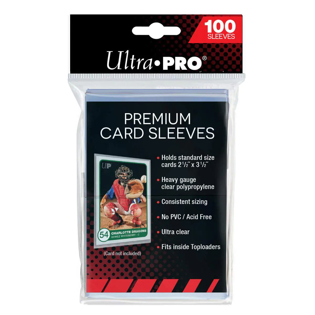 Ultra Pro Premium Clear 100ct Card Sleeves - Standard Size